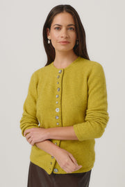 Shell Button Possum Merino Cardigan